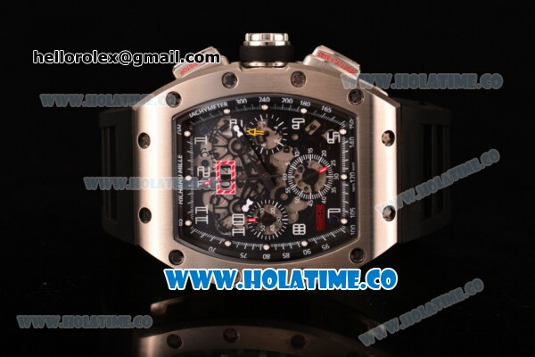 Richard Mille RM005 FM Asia Automatic Steel Case with Skeleton Dial and Black Inner Bezel - Click Image to Close